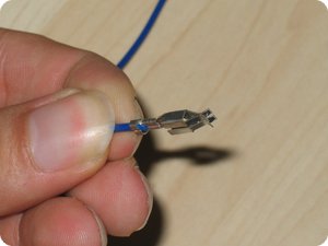 Blaue Leitung für Phantomspeisung