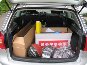 Golf V Limousine mit allerlei Gepäck