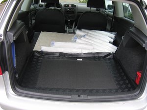 Die Wanne im Golf (mit vollwertigem Reserverad)